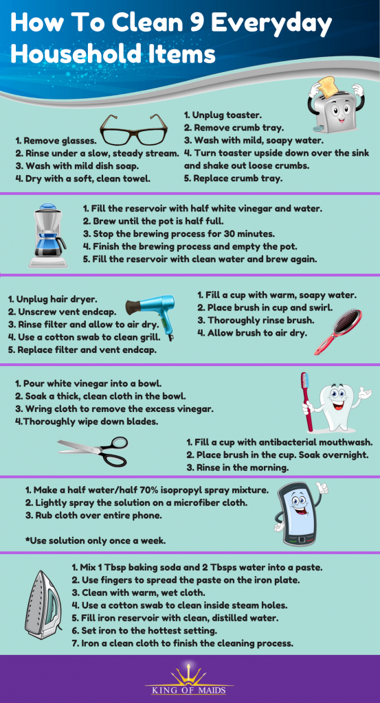 How To Clean 9 Everyday Household Items
